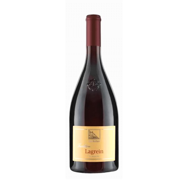 Rotwein Flasche von Cantina Terlan Rebsorte Lagrein, Jahrgang 2024, Südtirol, Italien